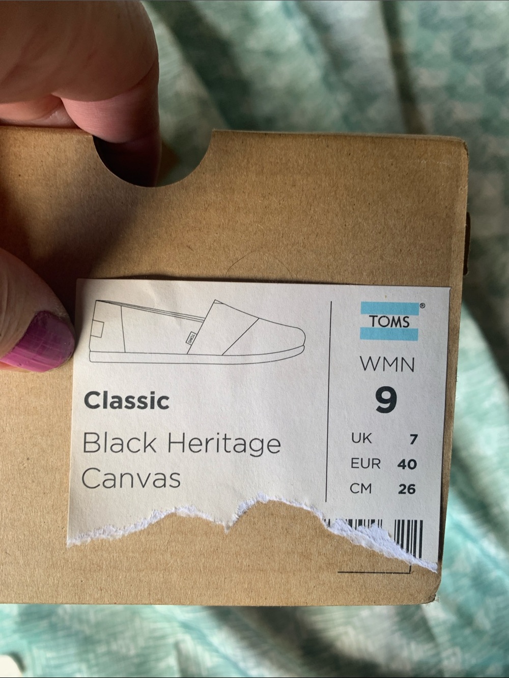 Womens Black Slip-On heritage Canvas Loafers by Toms - Picture 14 of 14